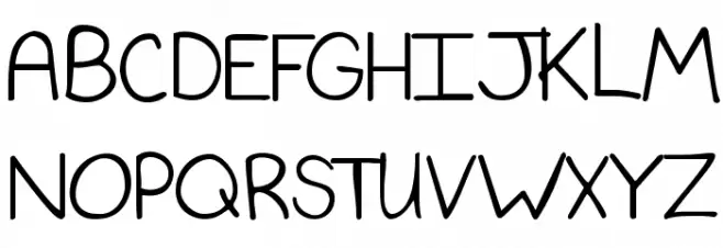 KG Never Say Never Schriftart Groß