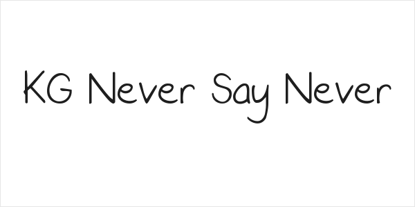 KG Never Say Never Logo
