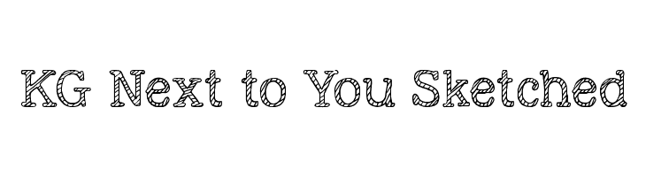 KG Next to You Sketched Font