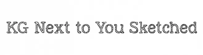 KG Next to You Sketched  नि: शुल्क फ़ॉन्ट्स डाउनलोड