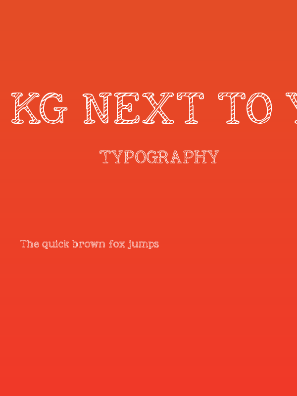 KG Next to You Sketched Poster