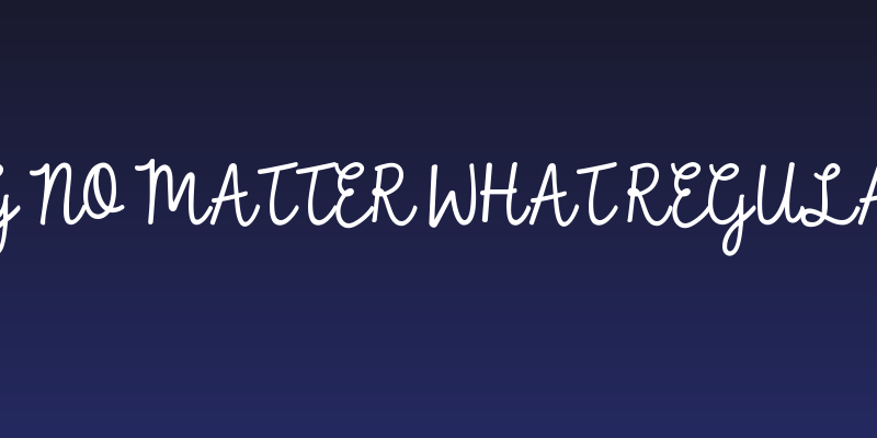 KG No Matter What Regular Social Header