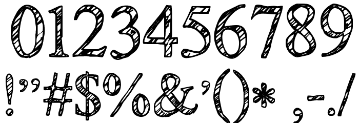 KG No Regrets Sketch Font OTHER CHARS