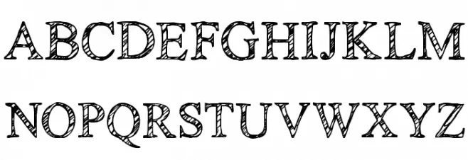 KG No Regrets Sketch Schriftart Groß