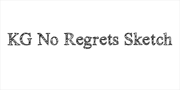KG No Regrets Sketch Logo