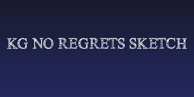KG No Regrets Sketch Social Header