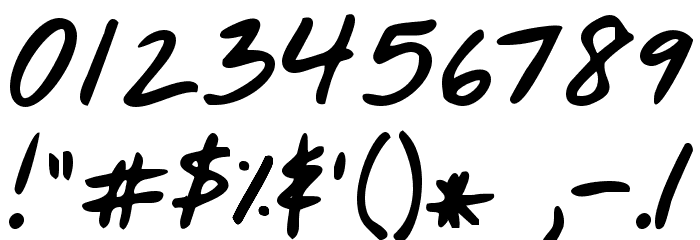 KG Nothing You Could Do Bold Font OTHER CHARS