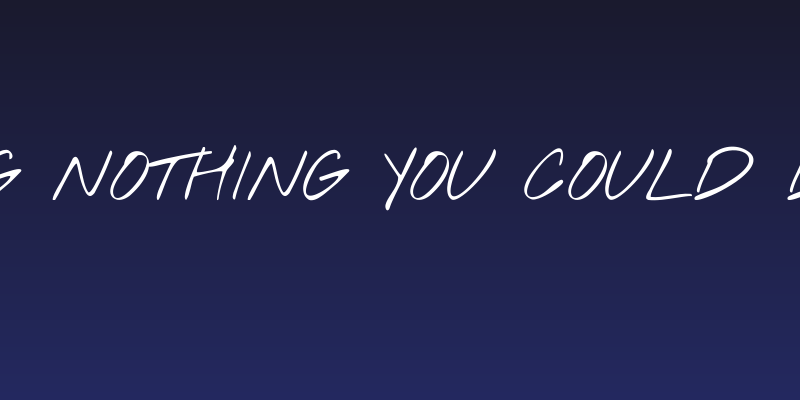 KG Nothing You Could Do Social Header