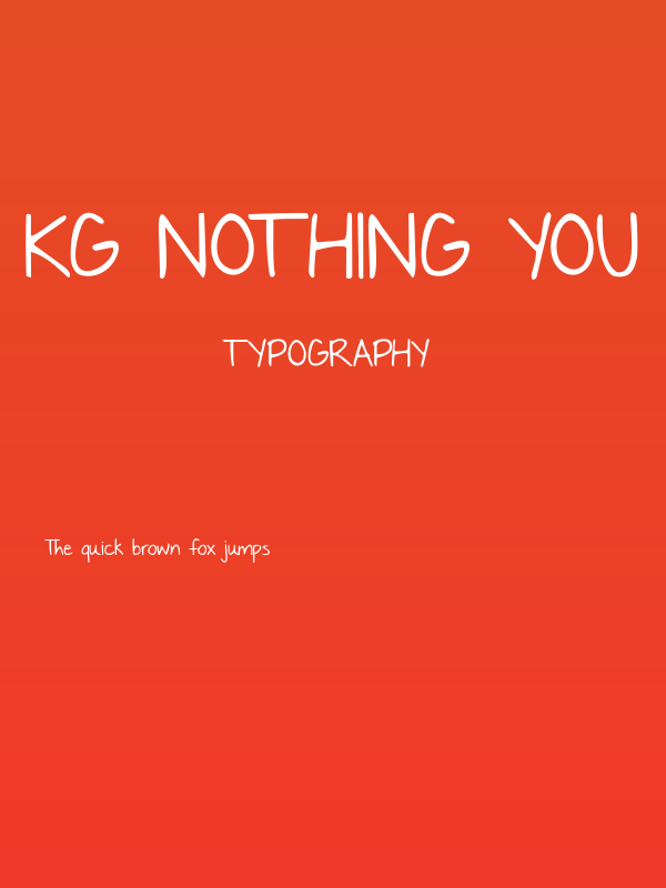 KG Nothing You Could Say Poster