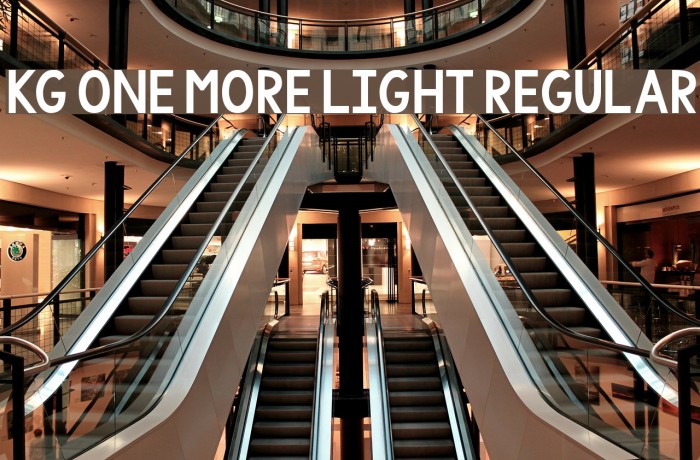 KG One More Light Regular Font examples