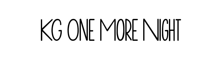 KG One More Night  フリーフォントのダウンロード