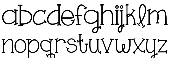 KG One Thing Font LOWERCASE