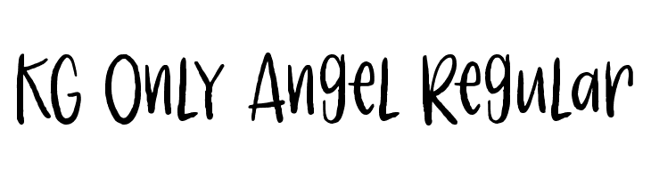 KG Only Angel Regular  フリーフォントのダウンロード