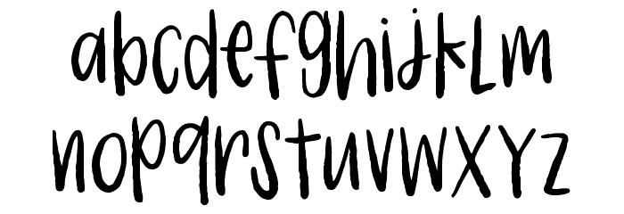 KG Only Angel Regular Font LOWERCASE