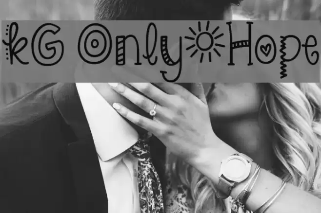 KG Only*Hope Font examples