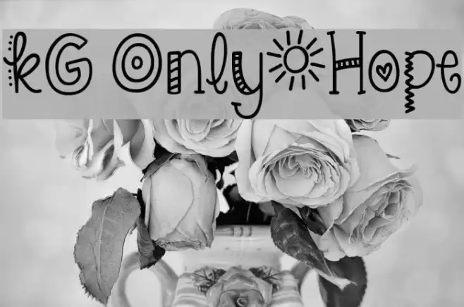 KG Only*Hope Font examples