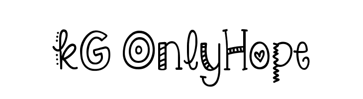 KG OnlyHope  Free Fonts Download