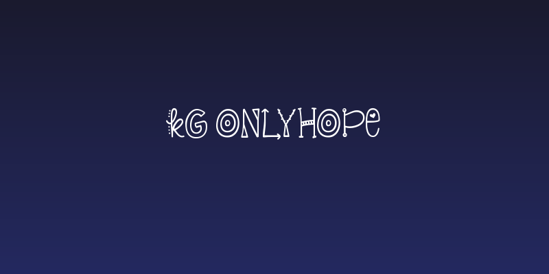 KG OnlyHope Social Header