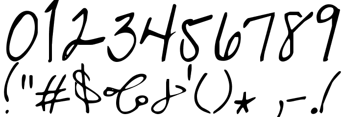 KG Over the Rainbow Font OTHER CHARS