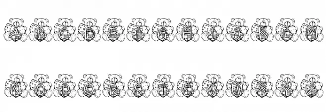 KG PATCHBEAR Schriftart Groß