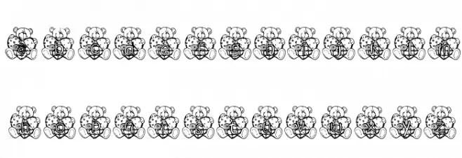 KG PATCHBEAR Font LOWERCASE
