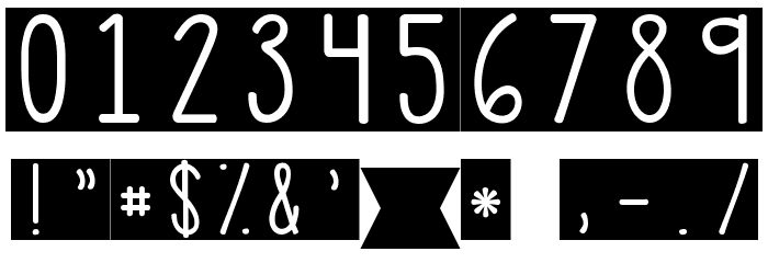 KG PDX Blocks Font OTHER CHARS