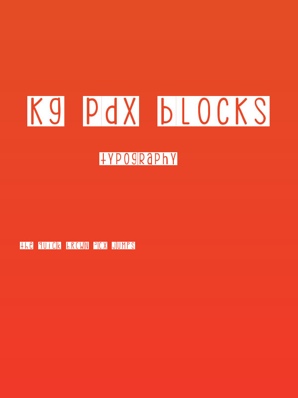 KG PDX Blocks Poster