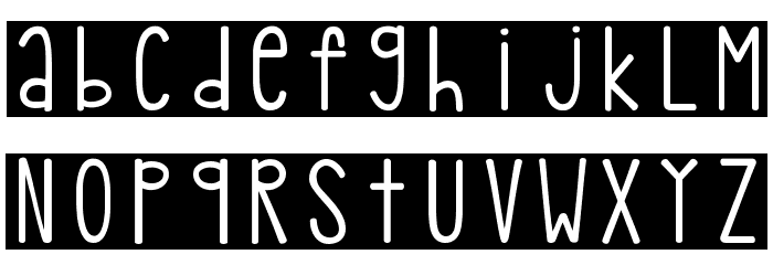 KG PDX Blocks Font LOWERCASE