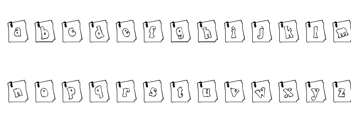 KG PENCIL Font LOWERCASE
