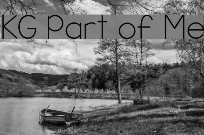 KG Part of Me Font examples