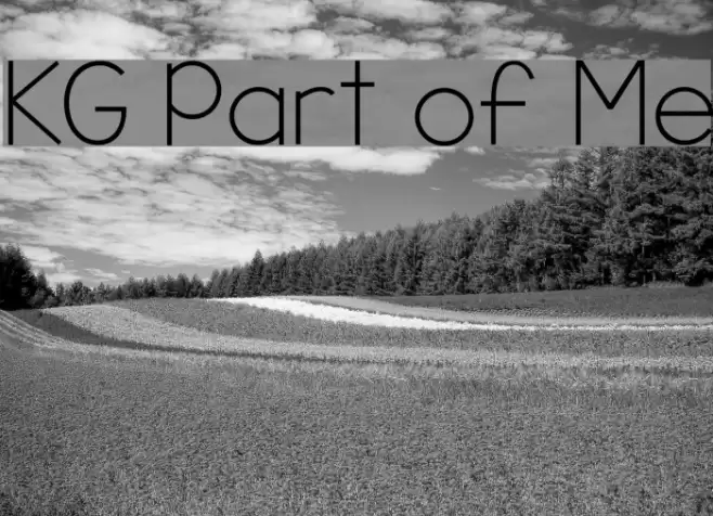 KG Part of Me Font examples