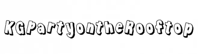 KG Party on the Rooftop  Frei Schriftart Herunterladen