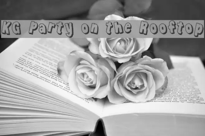 KG Party on the Rooftop Font examples