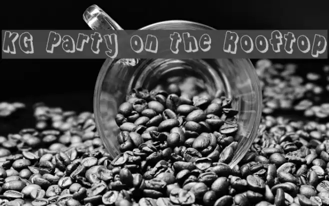 KG Party on the Rooftop Font examples