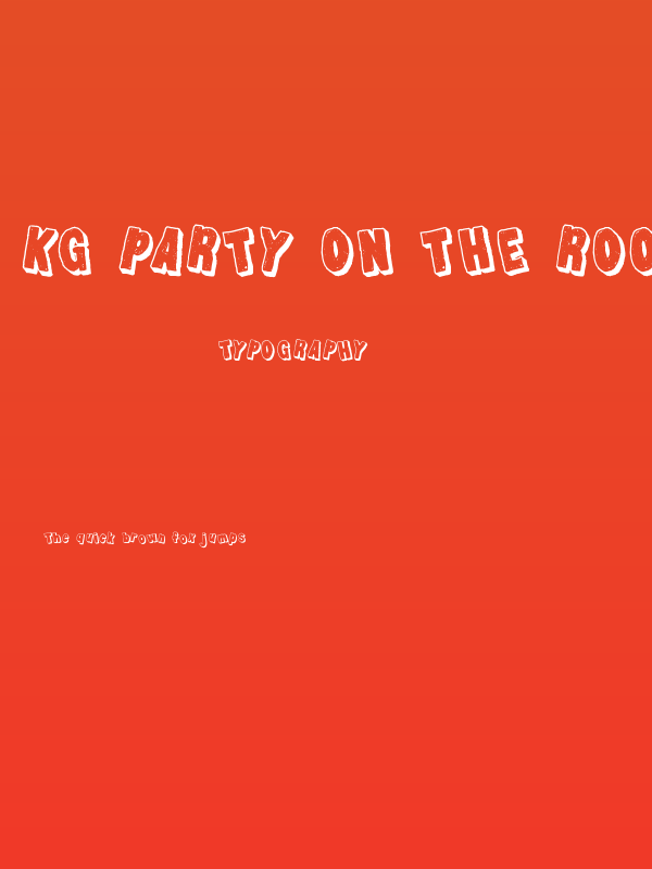 KG Party on the Rooftop Poster