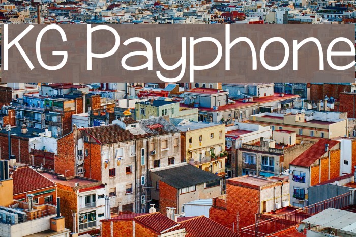 KG Payphone Font examples