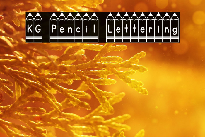 KG Pencil Lettering Example 1