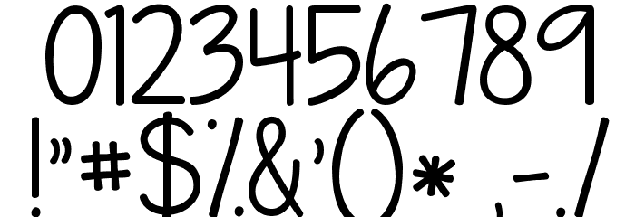 KG Piece by Piece Font OTHER CHARS