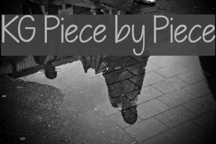 KG Piece by Piece Font examples