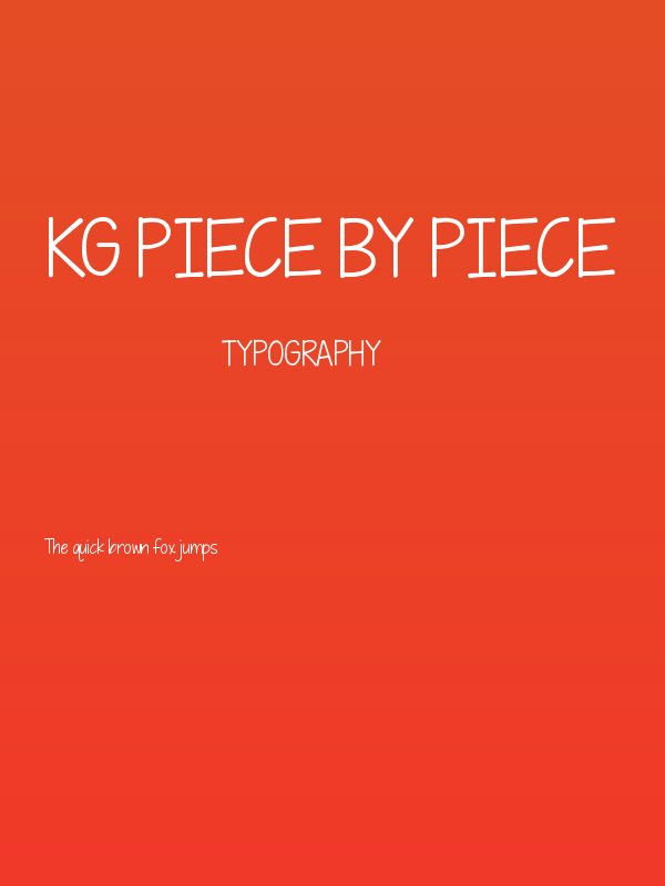 KG Piece by Piece Poster