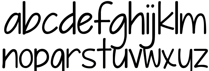 KG Piece by Piece Font LOWERCASE
