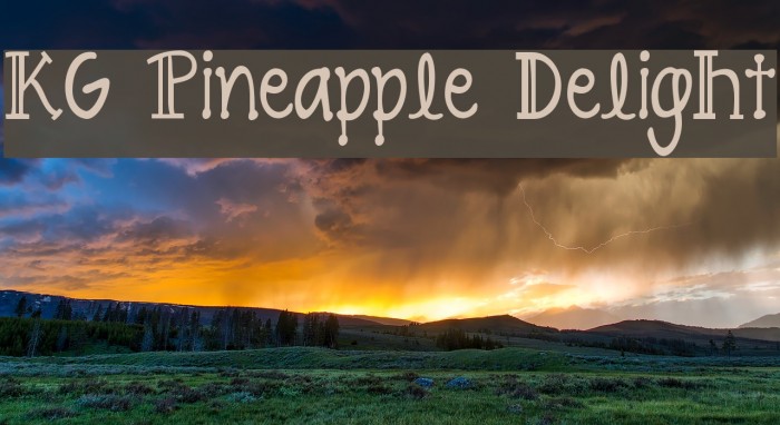 KG Pineapple Delight Font examples