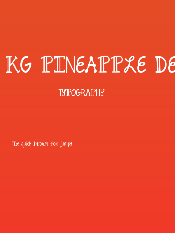 KG Pineapple Delight Poster