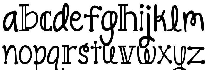 KG Pineapple Delight Font LOWERCASE