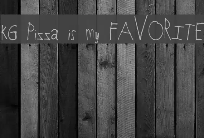 KG Pizza is my FAVORITE Font examples