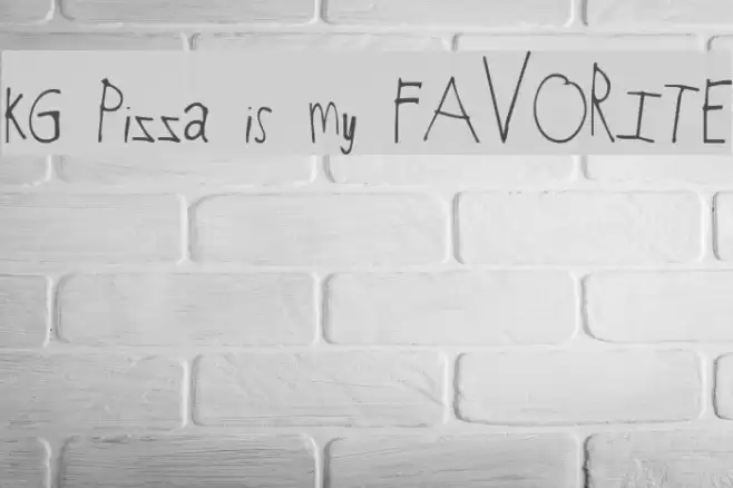 KG Pizza is my FAVORITE Font examples