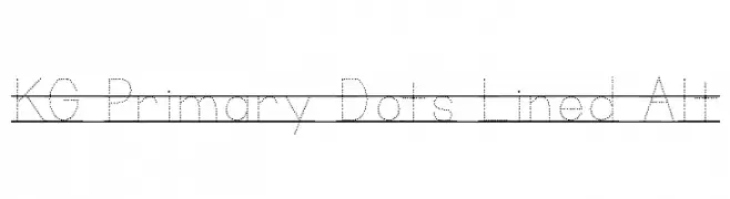 KG Primary Dots Lined Alt  Frei Schriftart Herunterladen