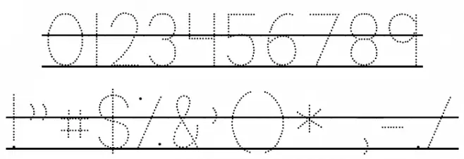 KG Primary Dots Lined Alt Font Alte caractere