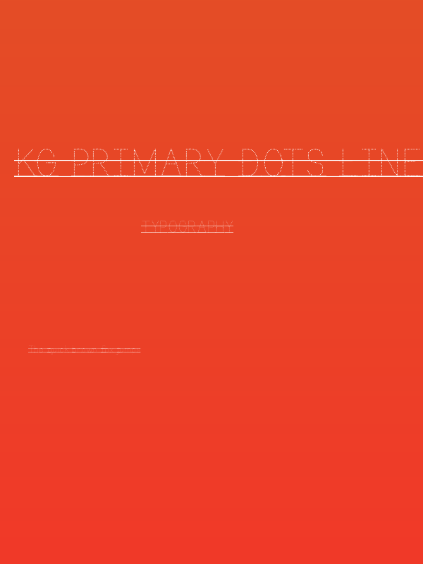 KG Primary Dots Lined Alt Poster