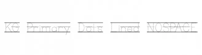 KG Primary Dots Lined NOSPACE  Frei Schriftart Herunterladen